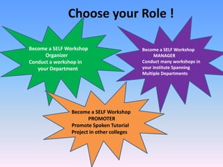 AWARENESS PROGRAMME ON SPOKEN TUTORIALS | PPTX