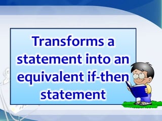 OBJECTIVES:
At the end of this lesson the students will be
able to:
1. Determine whether a given statement is
written in a...