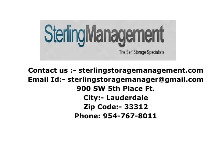 Sterling Management Offers Professional Self Storage Marketing