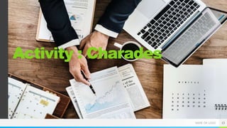 NAME OR LOGO
Activity : Charades
13
 