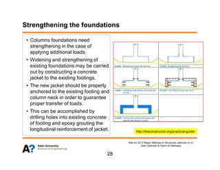 Foundation Strengthening Methods.pdf PPT-Strengthening of building structure-Aalto University School of ...