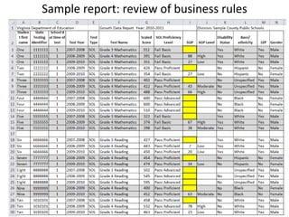 Sample report: review of business rules




                                          48
 