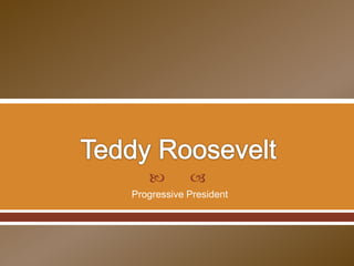   
Progressive President 
 