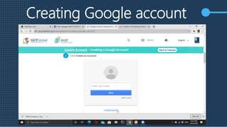 Ppt creating google account | PPTX