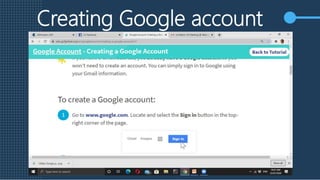 Ppt creating google account | PPTX