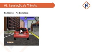 01. Legislação de Trânsito
Pedestres – No Semáforo
 