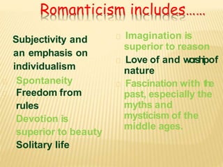 The Romantic Age(1798-1830) 