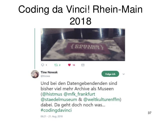Coding da Vinci! Rhein-Main
2018
37
 