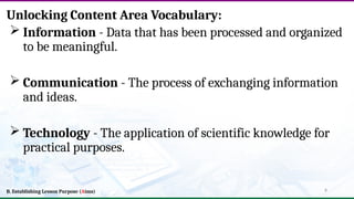 PowerPoint Presentation TLE- ICT Grade 7 | PPTX