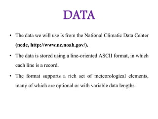 Weather Data Analytics Using Hadoop | PPTX
