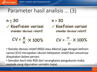 Analisa sampel dan quality control di laboratorium | PPT