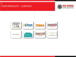 OUR PRODUCTS’ - CLIENTELE
 