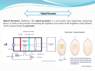 Measurement of temperature, flow, pressure | PDF