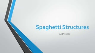 Spaghetti Structures
An Overview
 