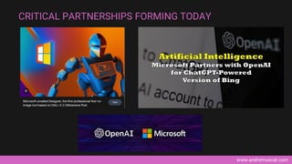 www.andremuscat.com
CRITICAL PARTNERSHIPS FORMING TODAY
 