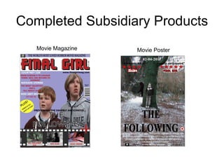 Completed Subsidiary Products Movie Magazine Movie Poster 