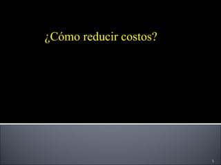 ¿Cómo reducir costos?
Una de las vías más sencillas de reducir los costos del flujo
logístico inverso es reducir el volumen de productos. Hay que
tener en cuenta dos aspectos.
En primer lugar, evitar la entrada de los productos que no puedan
ser aprovechados.
En segundo lugar, una vez que los productos están dentro del
flujo, deberían ser reutilizados o reaprovechados lo más
rápidamente posible.




                                                                    5
 