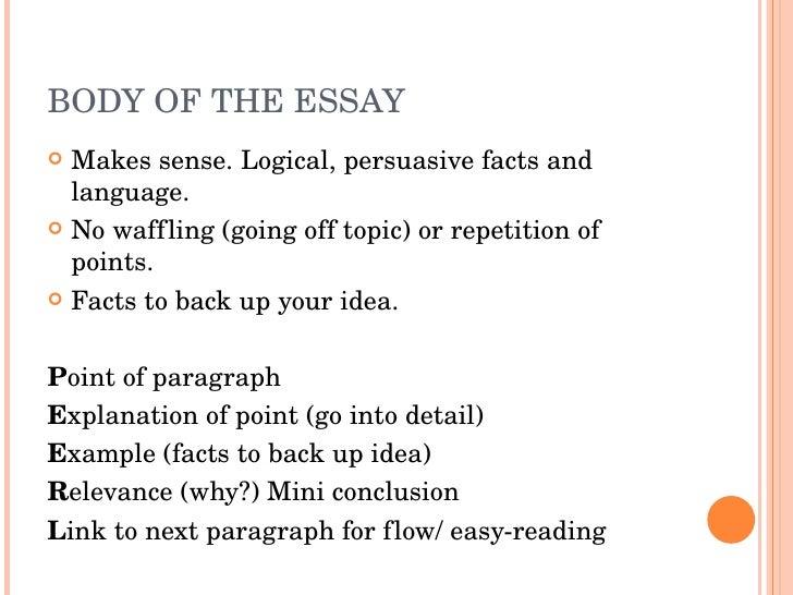 how to write a perfect essay read