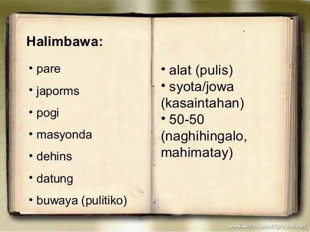 Halimbawa Ng Lalawiganin Na Salita At Kahulugan - dehalimba