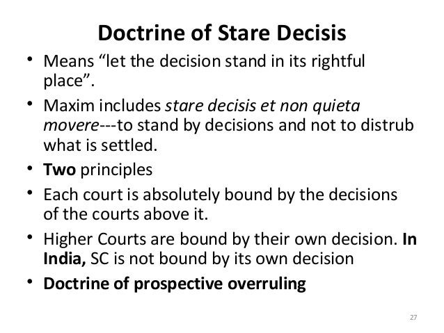stare decisis