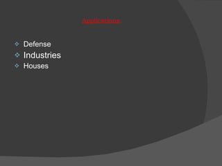 Applications  Defense Industries Houses 