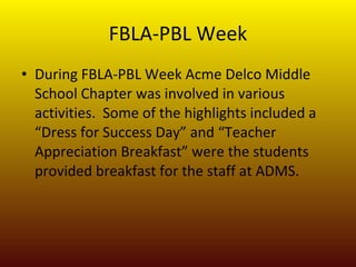 Acme Delco Middle School | PPT