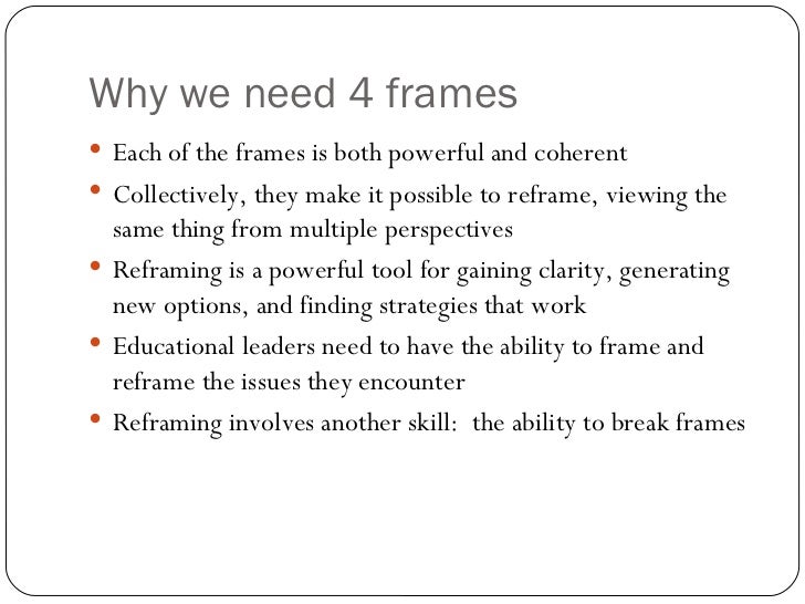 bolman and deal frames