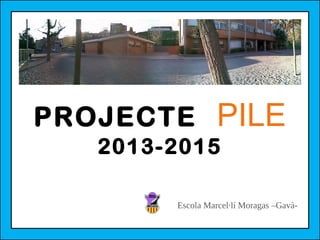 PROJECTE

PILE

2013-2015

Escola Marcel·lí Moragas –Gavà-

 