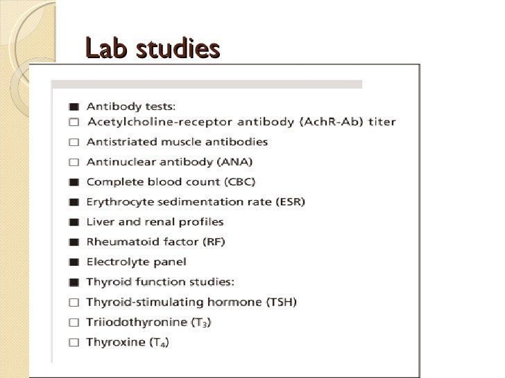 Myasthenia Gravis Management