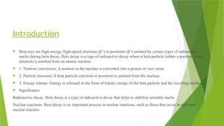 Nuclear physics presentation of measurements of beta particles | PPT