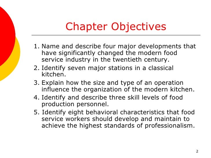 The Food Service Industry