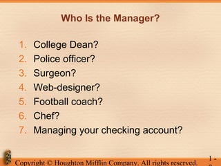 Managing and the manager's Job | Chapter -1| Management, 8th Edition ...