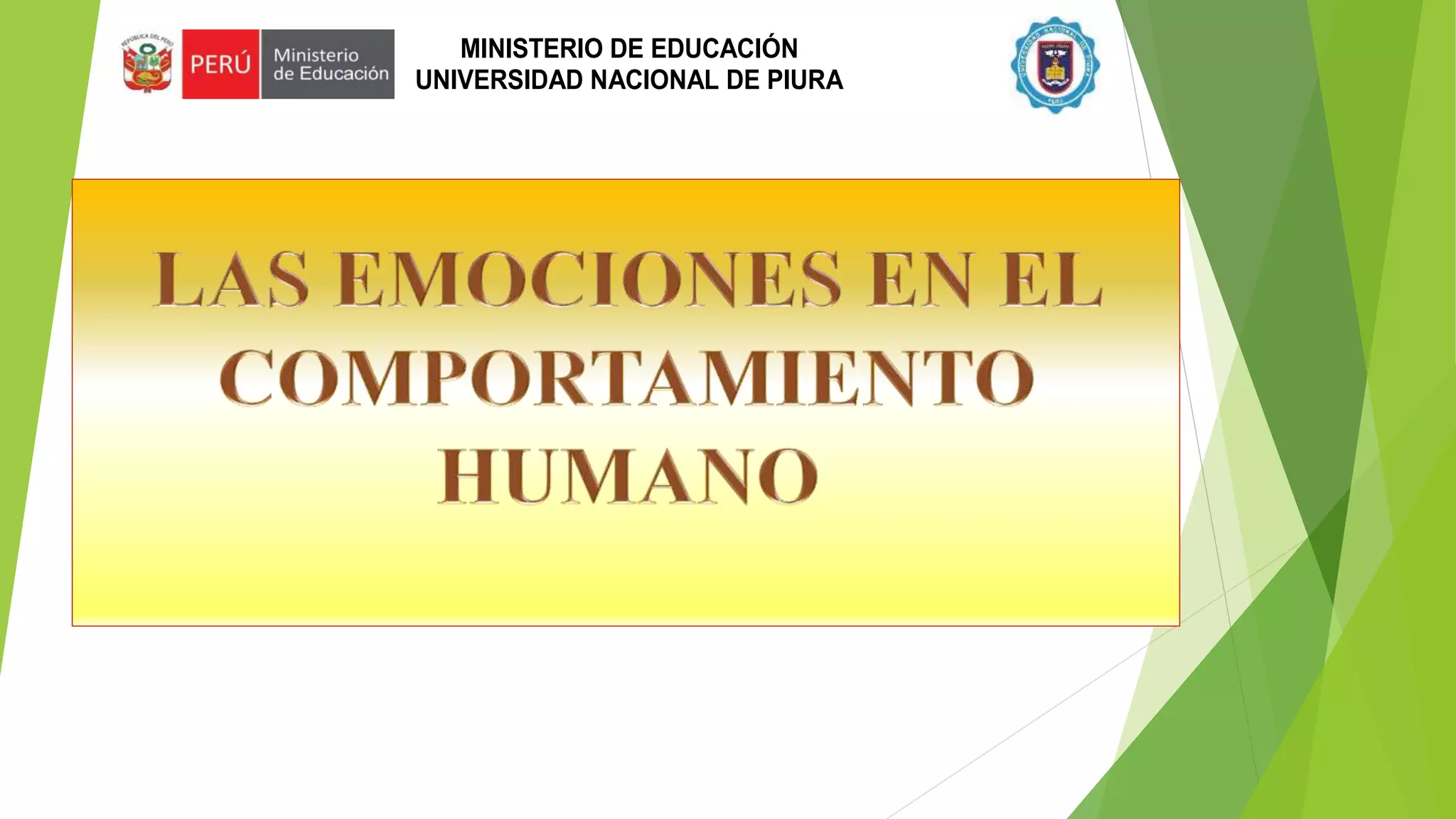 Ppt 01 las emociones en el comportamiento humano | PPSX