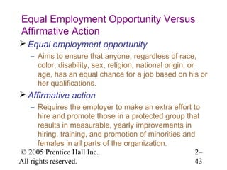 Equal Opportunity and the Law | PPT
