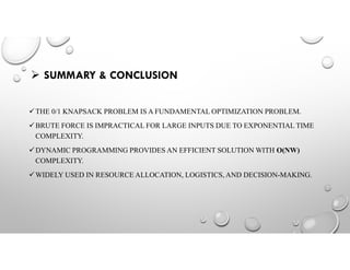 ppt 020/1 Knapsack Problem for engineering .pdf