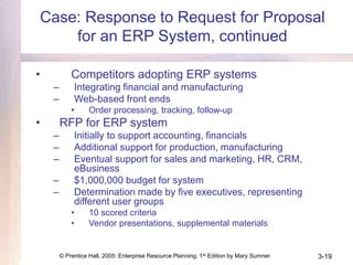 Accounting System Rfp ERP IMPLEMENTATION PPT FOR ANALYSING THE WHOLE PROCEDURE OF THE ERP | PPT