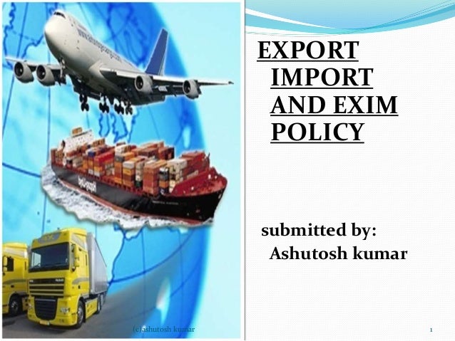 presentation on import and export