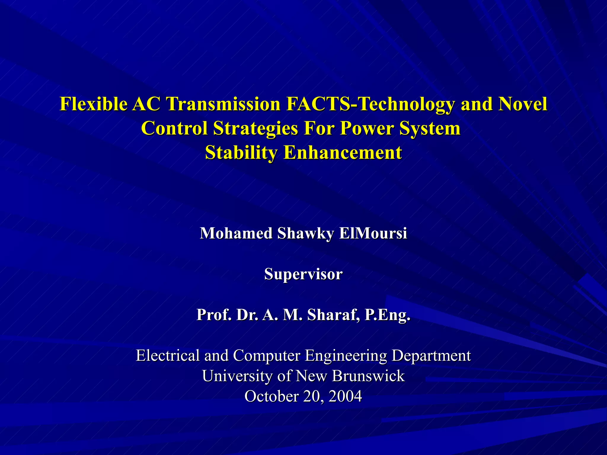 FACTS Technology PPT