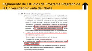Reglamento de Estudios de Programa Pregrado de
la Universidad Privada del Norte
 
