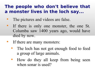 Power Point: The Loch Ness