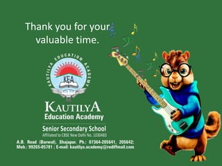 Thank you for your
valuable time.
 