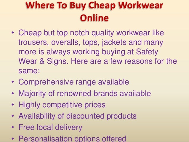 cheap workwear online