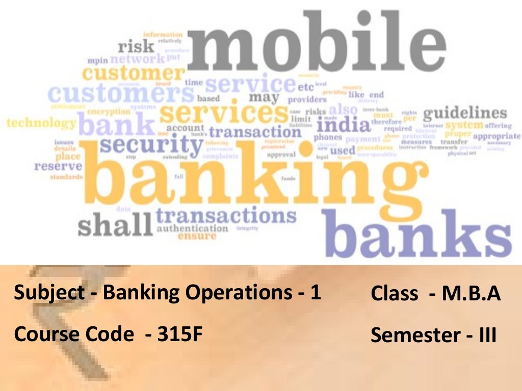 Banking Operations