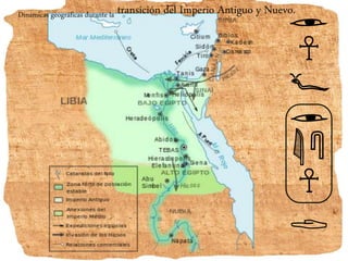 Dinámicas geográficas durante la transición del Imperio Antiguo y Nuevo.
 