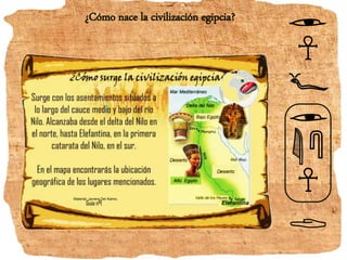 ¿Cómo nace la civilización egipcia?
Material: Javiera Del Alamo.
 