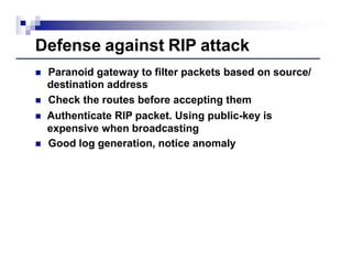 security problems in the tcp/ip protocol suite | PPTX