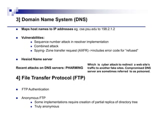 security problems in the tcp/ip protocol suite | PPTX