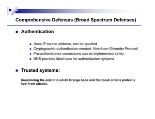 security problems in the tcp/ip protocol suite | PPTX
