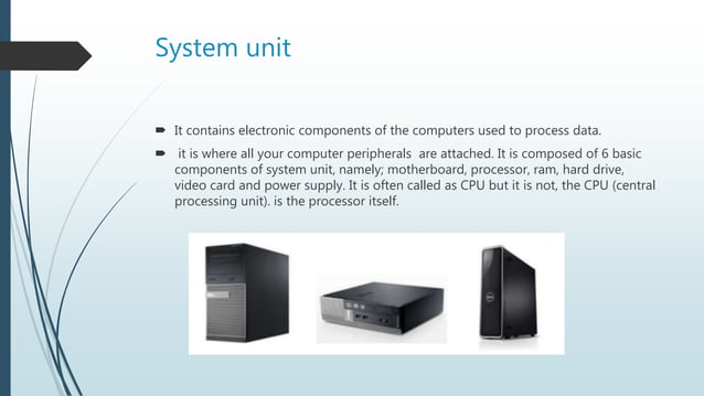 Components of System Unit | PPT