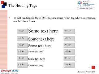 Hyper Text Markup Language (HTML) | PPTX